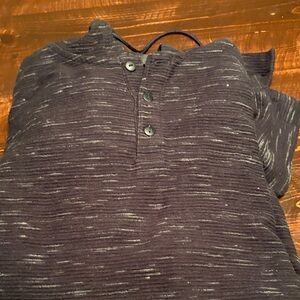 Alfani Dark Gray Casual Button Down Shirt